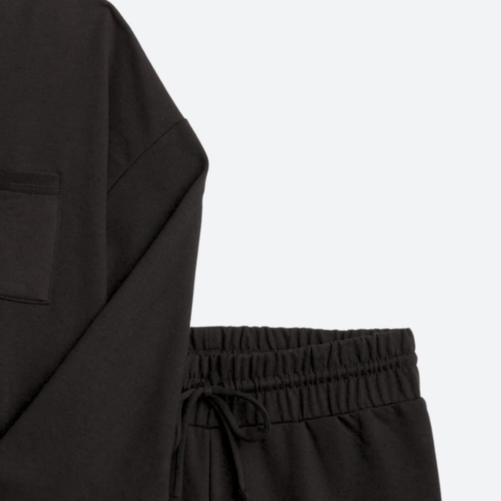 Sold! Free People Movement Sunny Athleisure Set Shorts Top 2-Piece Black - Picture 4 of 16